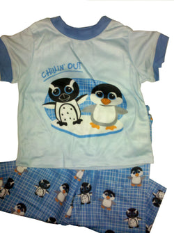 Boys 3T Bright Eyes Penguins Pajamas