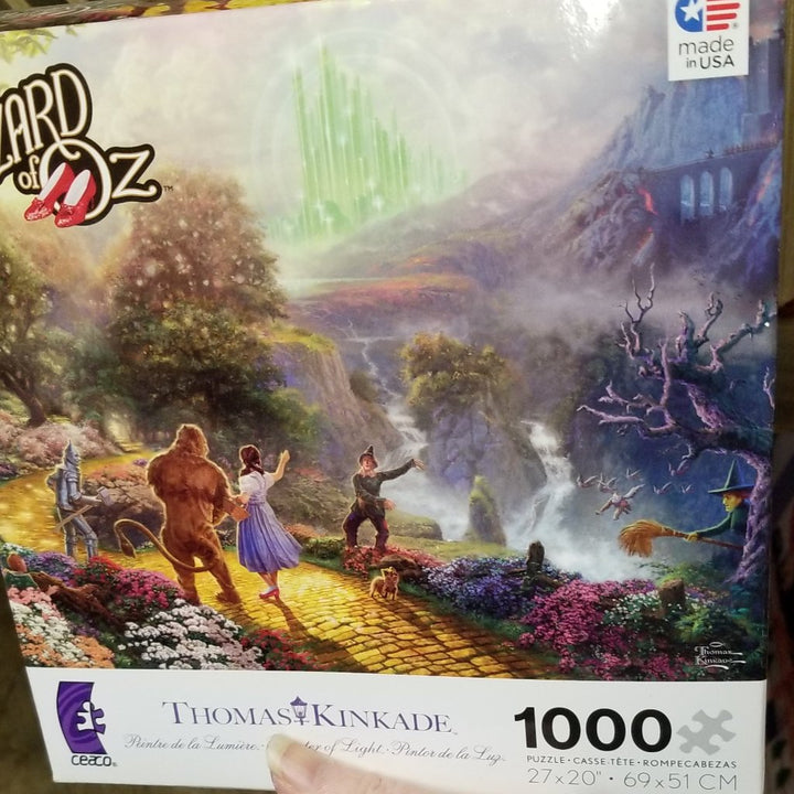 1000 puzzle Thomas Kincade Wizard of Oz