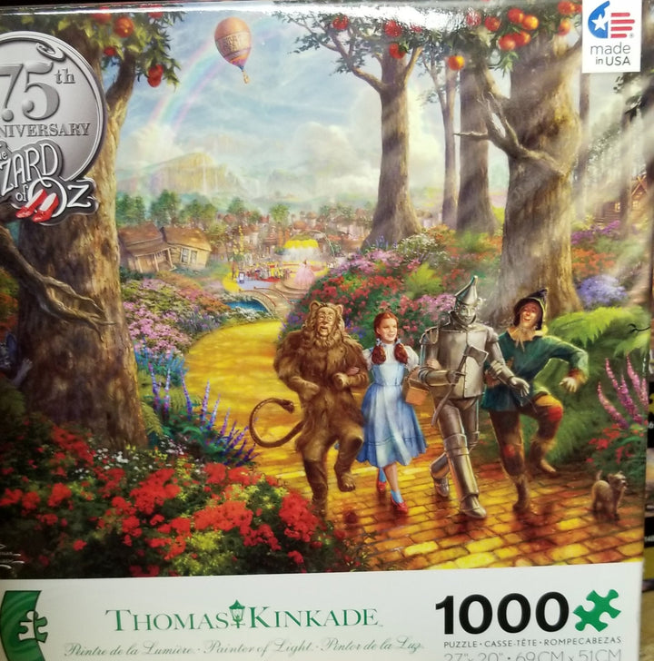 1000 puzzle Thomas Kincade Wizard of Oz 75th Anniversary