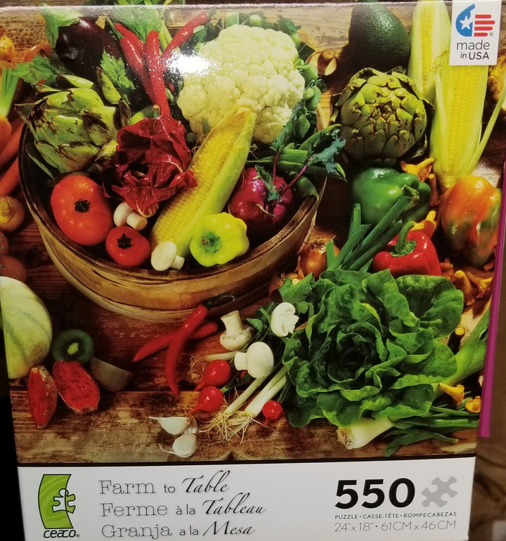 550 pc Farm to Table Puzzle