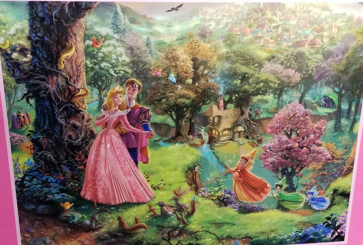 300 Piece Oversized Thomas Kinkade Disney Princess Puzzle-Sleeping Beauty