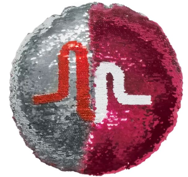 Musical.LY Reversible Sequin Pillow with Fleece Back