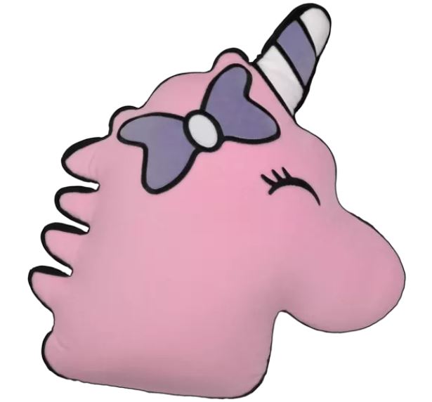 Iscream Pink Unicorn Fleece Bubblegum Scented Pillow