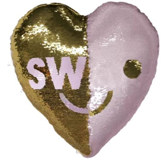 Iscream Swak/Love Reversible Sequin Pillow