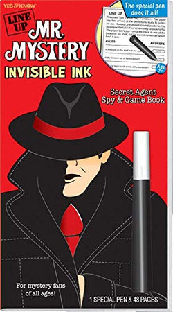 Line Up Mr Mystery Invisible Ink Book