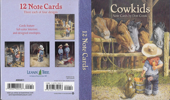Cowkids Notecards by Don Crook