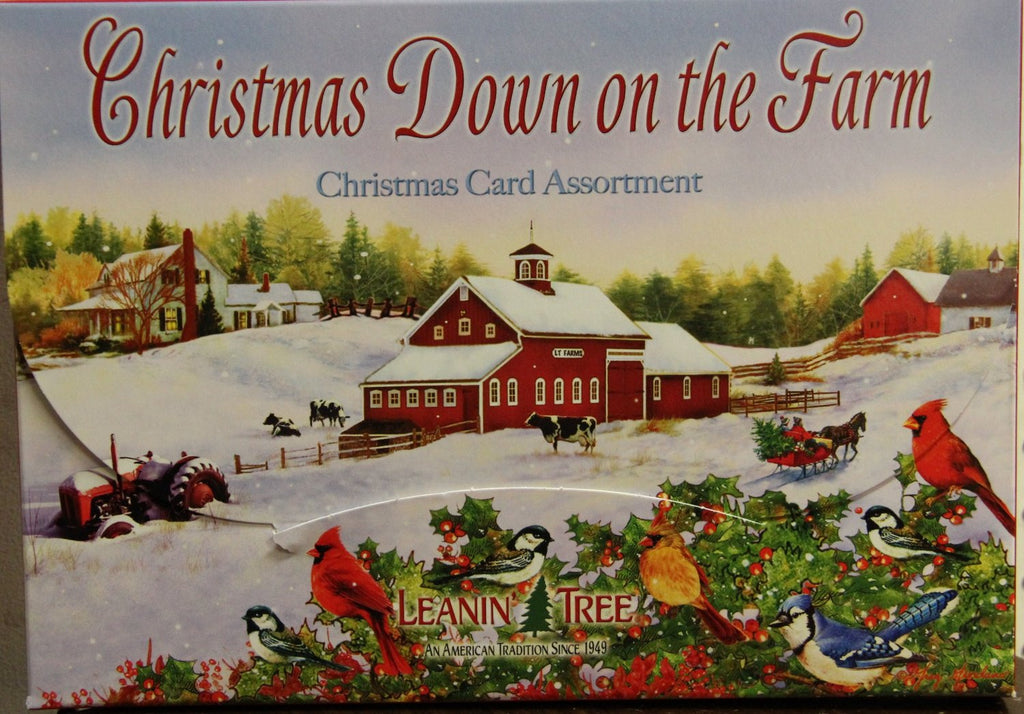 Leanin Tree Christmas Down on the Farm Christmas Cards 90277 Christmas Cards Leanin Tree