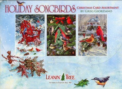 Greg Giordano Holiday Songbirds 20 Christmas Card Assortment #90280