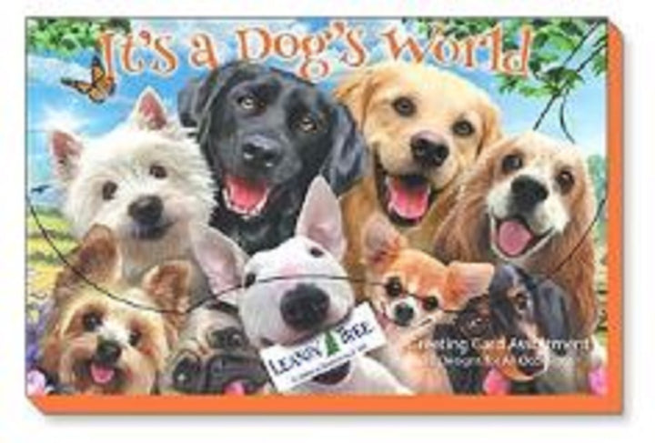 Leanin Tree It's A Dog's World Greeting Cards Assortment #90792