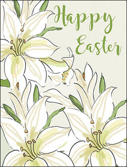 Happy Easter Easter Lilies- 8 Easter Cards