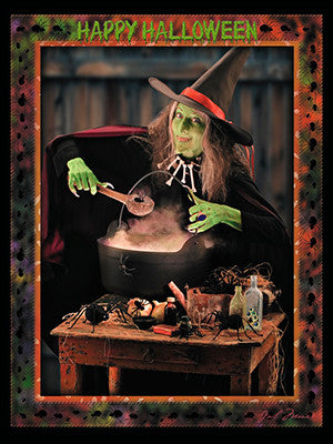 Happy Halloween Witch Brew Greeting Card, Set Of 4