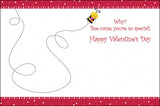 Bee Happy Valentine's Day Card Set-Inside