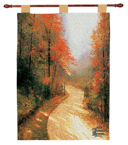 Thomas Kincade Wall Hanging-  Autumn Lane