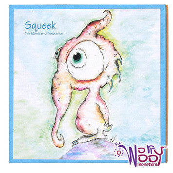 Worry Woos Monsters Wall Art-Squeek