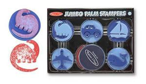 Melissa & Doug Jumbo Palm Stampers- Blue