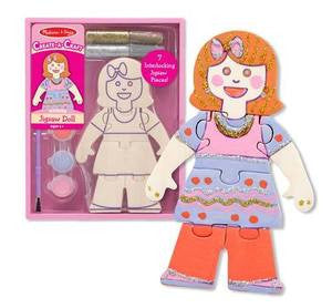 Decorate Your Own Jigsaw Doll