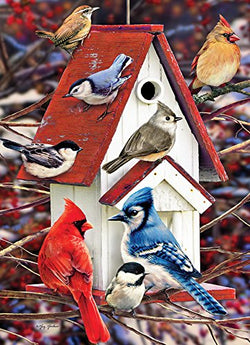 Winter Birdhouse Puzzle