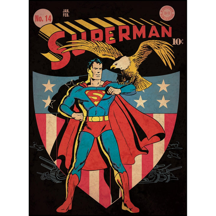 Superman Patriotic Comic Cover Giant Wall Decal