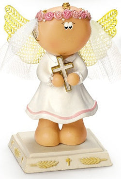 Angel Cheeks-Standing with Dress and Cross