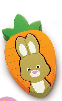 Mini 2 piece Puzzles-Bunny