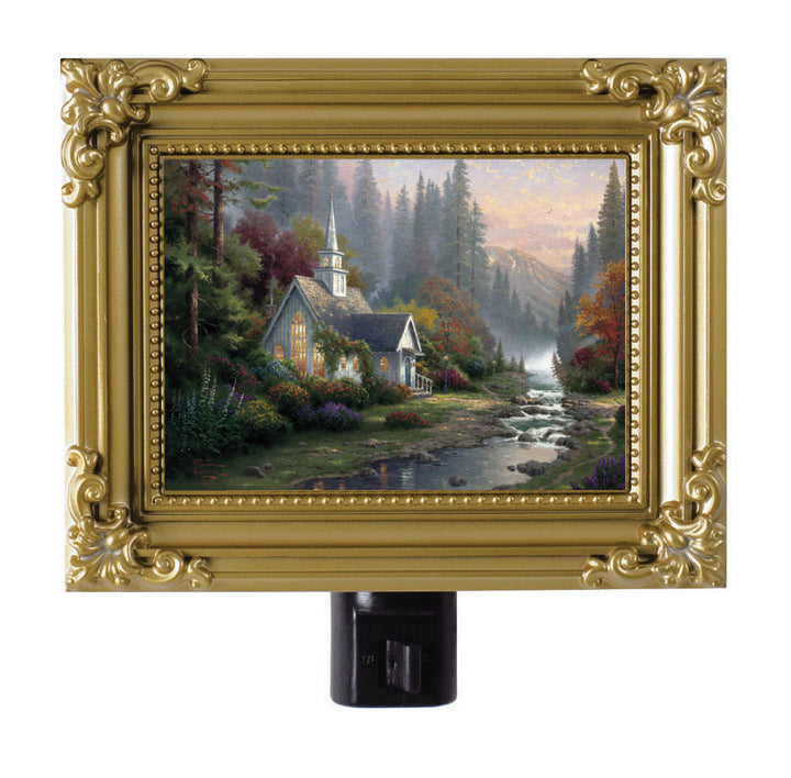 Thomas Kinkade NightLight-The Forest Chapel 1999