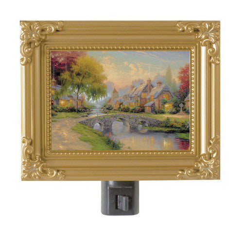 Thomas Kinkade NightLight-Cobblestone Bridge 2000