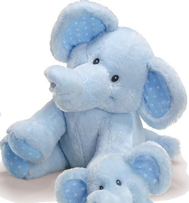 Elliefumps Elephant Plush-Jumbo Blue, 18