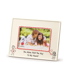 Lines of Love Photo Frame-Key to My Heart