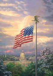 Thomas Kinkade America's Pride Estate Flag, 30