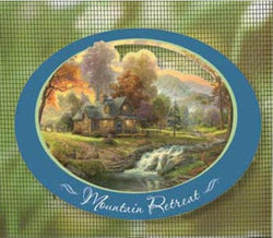 Thomas Kinkade Screen Saver- Mountain Retreat