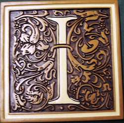 Magnetic Monogram Stepping Stone Plaque-I