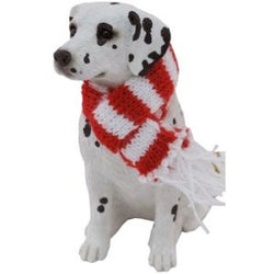 Sandicast Ornament- Dalmation With scarf