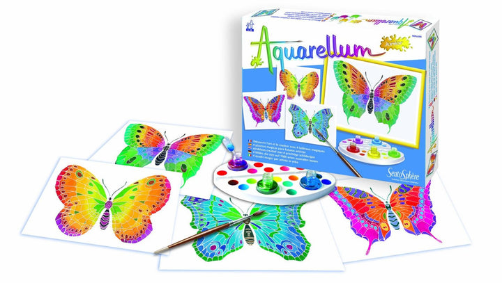 Aquarellum Junior-4 canvases-Butterflies