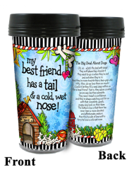 My Best Friend Dog Travel Tumbler Mug