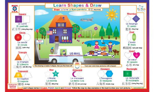 Learn Shapes & Draw Placemat