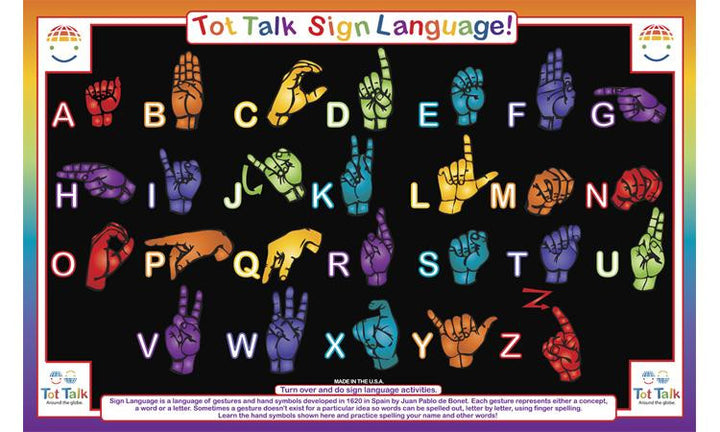 Sign Language Placemat