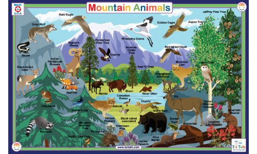 Mountain Animals Placemat