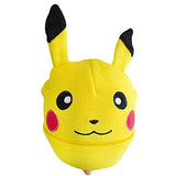 Pikachu with Ears Knit Hat and Gloves Set
