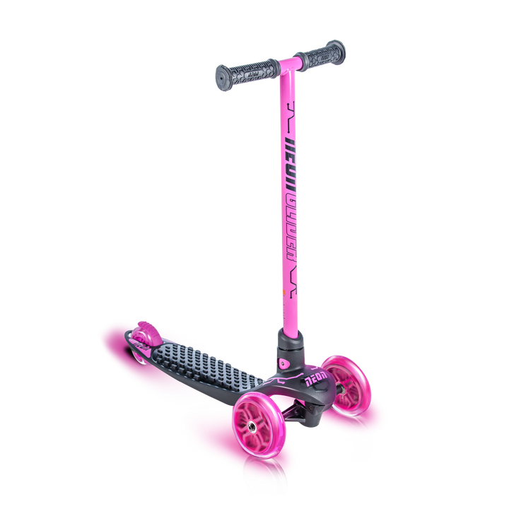 Neon - Neon Glider 3 wheel scooter light up wheels Pink - Age 3-5