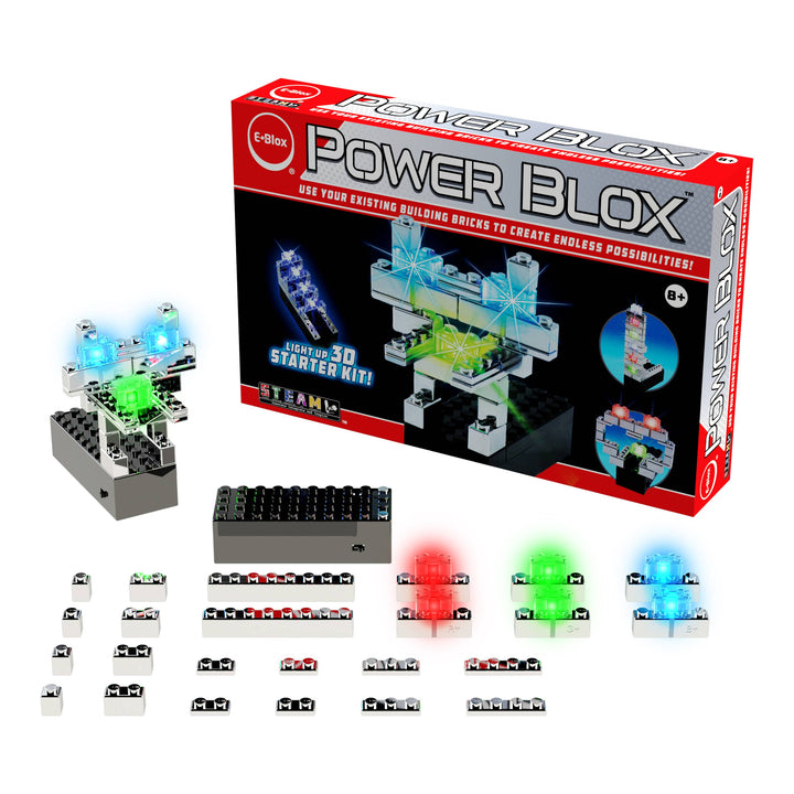 EBlox - Power Blox Starter - Build a Shiny Robot With Red Eye