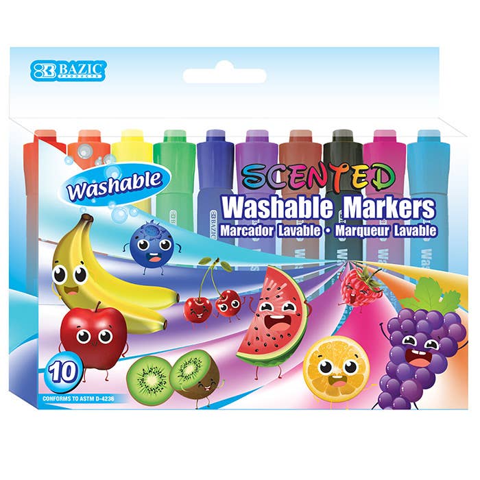 Everyday Essential - 10 Color Washable Scented Markers