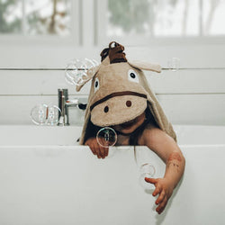 Yikes Twins - Horse kids hooded towel